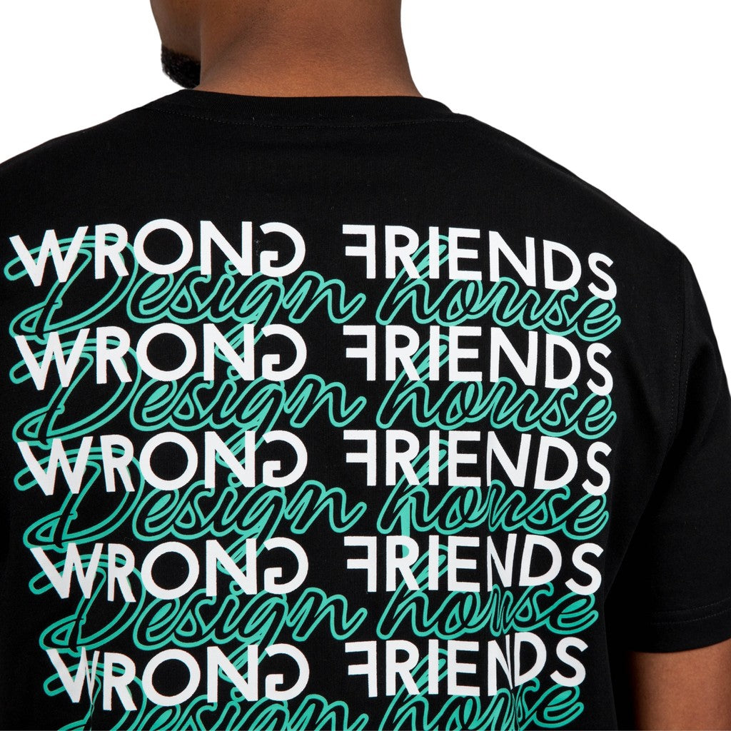 WRONG FRIENDS HERRERO T-SHIRT T-SHIRTS BLACK