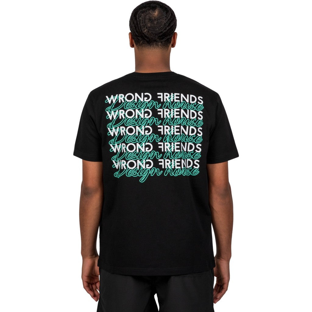 WRONG FRIENDS HERRERO T-SHIRT T-SHIRTS BLACK