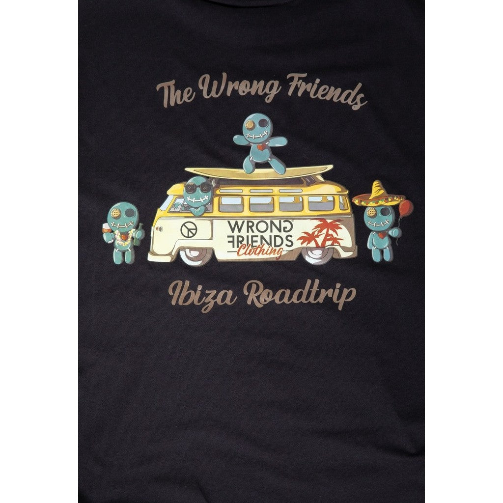 WRONG FRIENDS IBIZA T-SHIRT T-SHIRTS BLACK