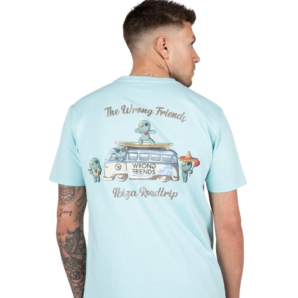 WRONG FRIENDS IBIZA T-SHIRT T-SHIRTS LIGHT BLUE