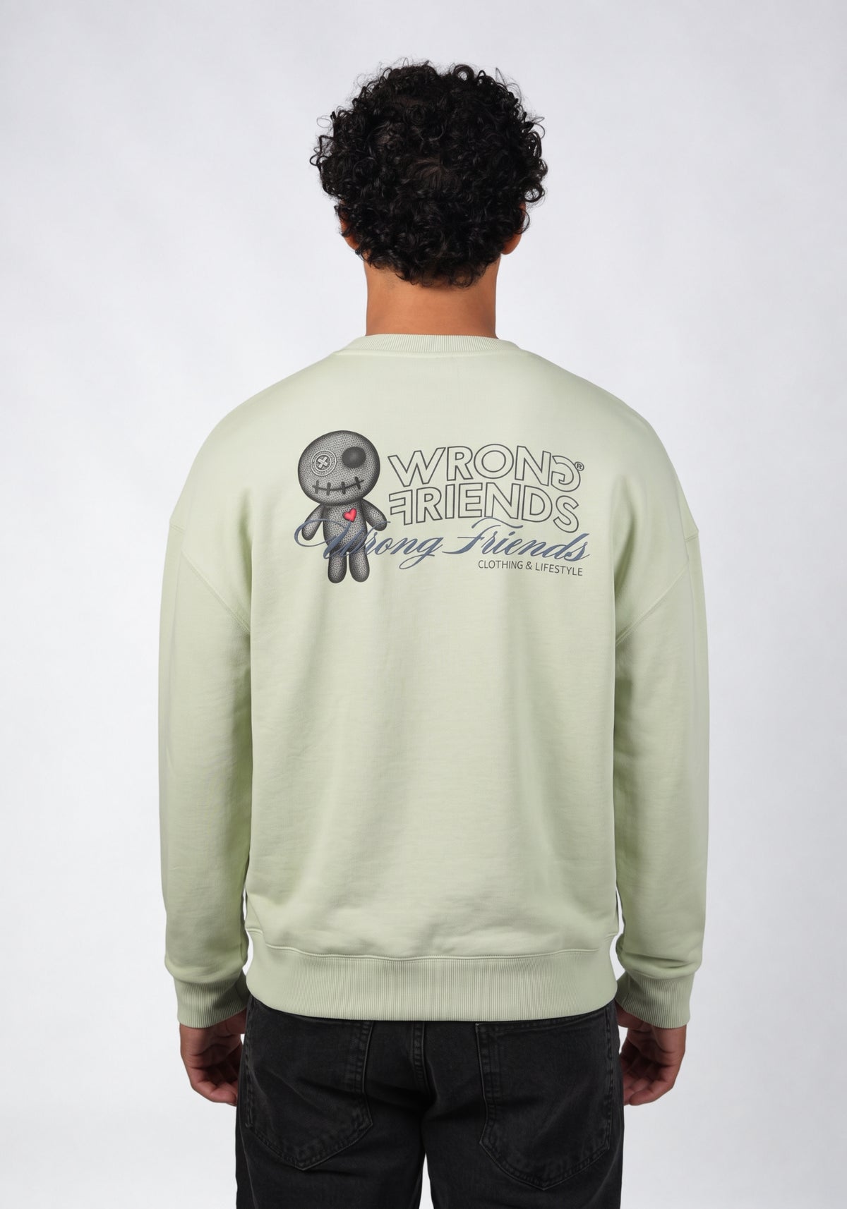 WRONG FRIENDS KALMAR SWEATER SWEATERS LIGHT GREEN