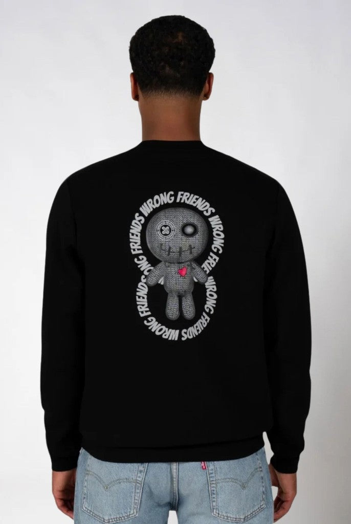 WRONG FRIENDS KIOWA SWEATER BLACK