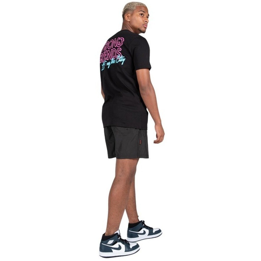 LIGHT UP THE CITY T - SHIRT - BLACK - WRONG FRIENDS