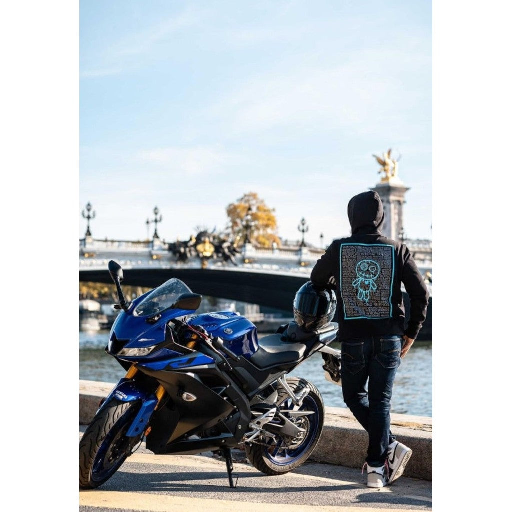WRONG FRIENDS LUCCA HOODIE HOODIES BLACK/BLUE