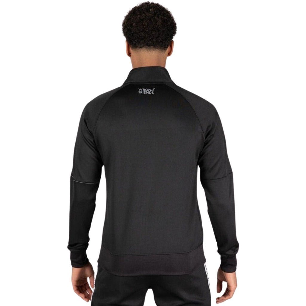 LYON TRACK JACKET - BLACK/GREY - WRONG FRIENDS