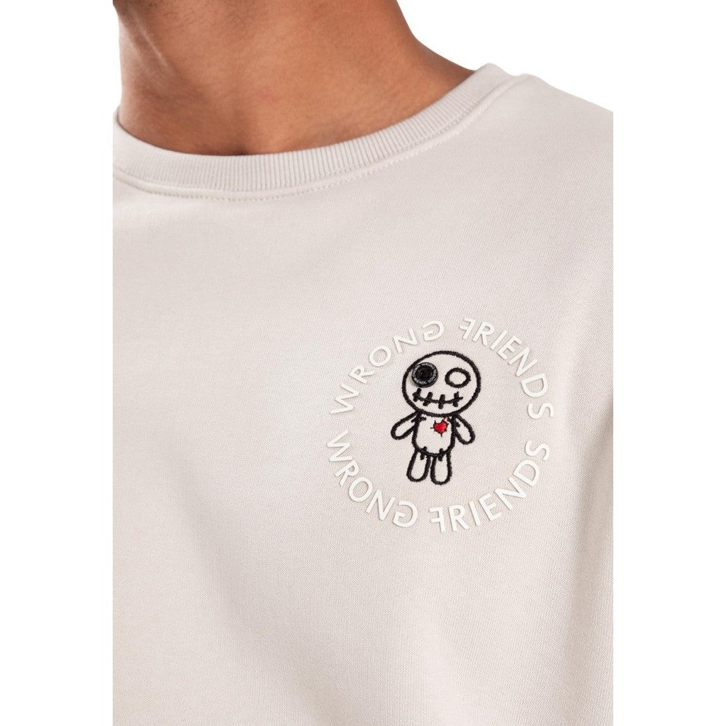 WRONG FRIENDS MEMPHIS SWEATER SWEATERS LIGHT GREY