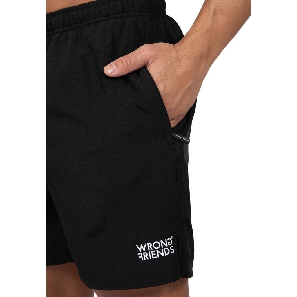 MESSINA (SWIM) SHORTS - BLACK - WRONG FRIENDS