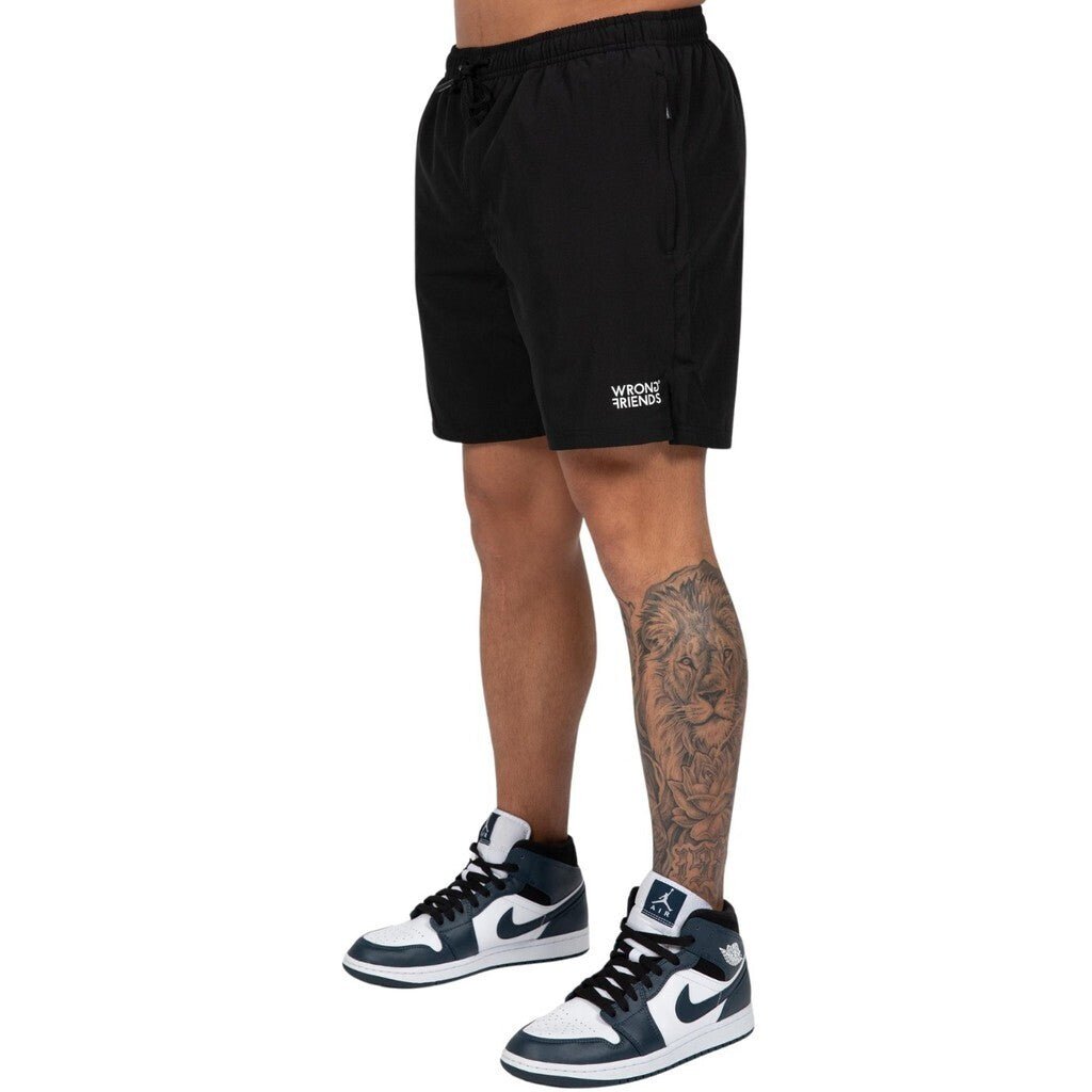 MESSINA (SWIM) SHORTS - BLACK - WRONG FRIENDS