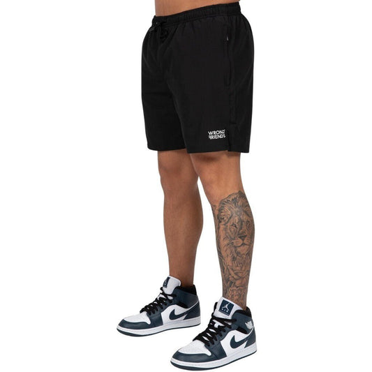 MESSINA (SWIM) SHORTS - BLACK - WRONG FRIENDS
