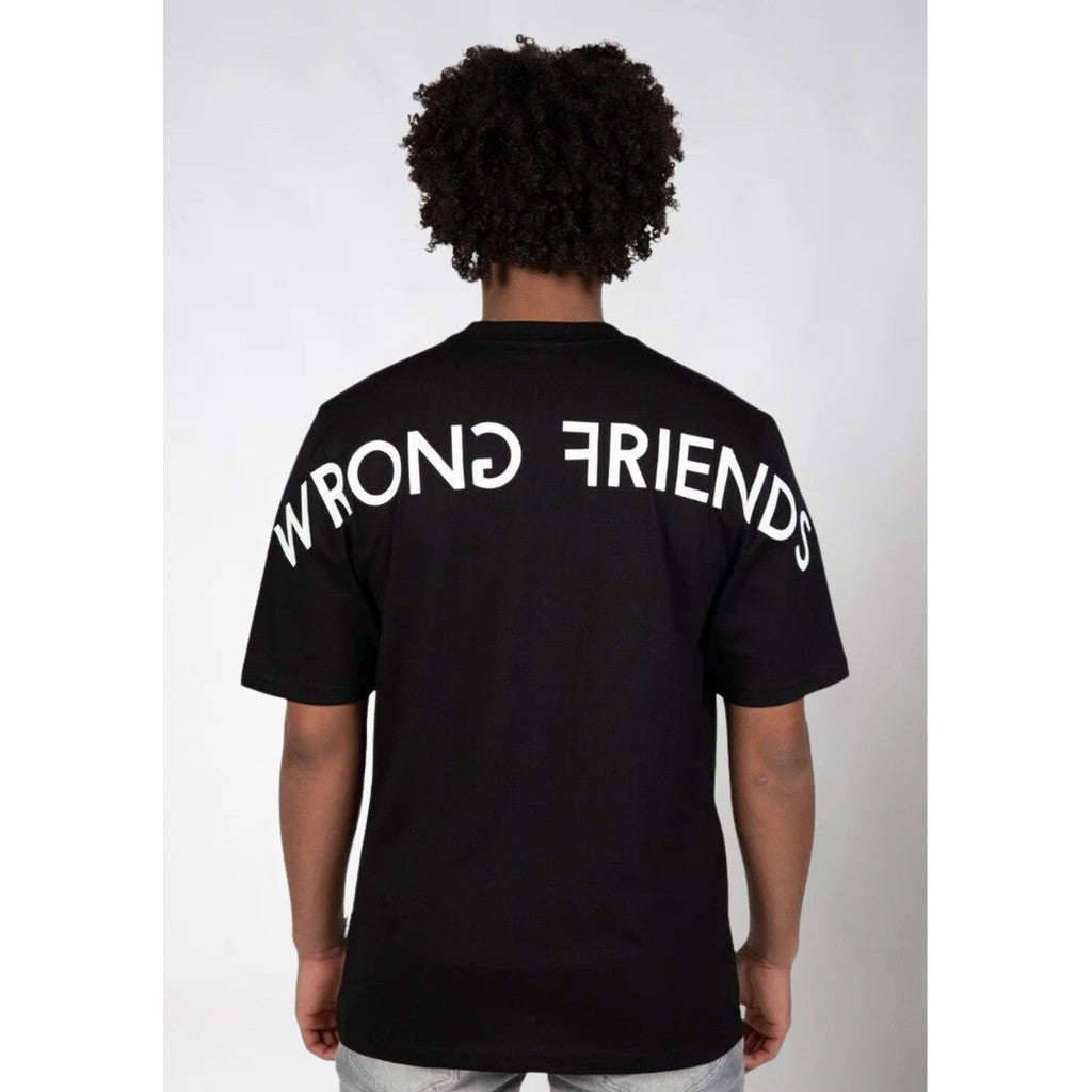 WRONG FRIENDS NAAS T-SHIRT T-SHIRTS BLACK