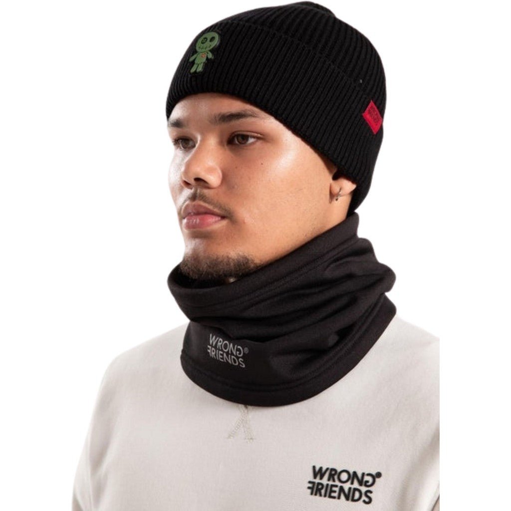 NECK WARMER - BLACK - WRONG FRIENDS