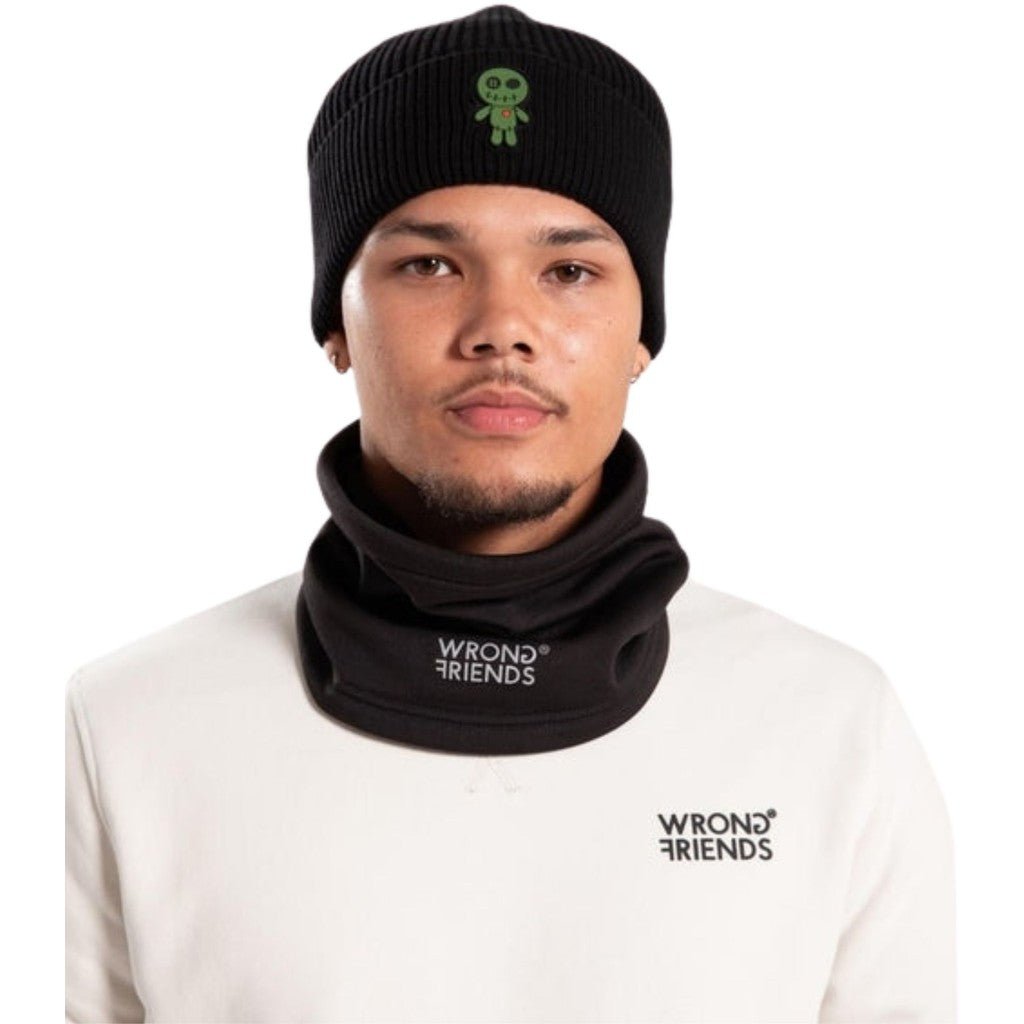 NECK WARMER - BLACK - WRONG FRIENDS