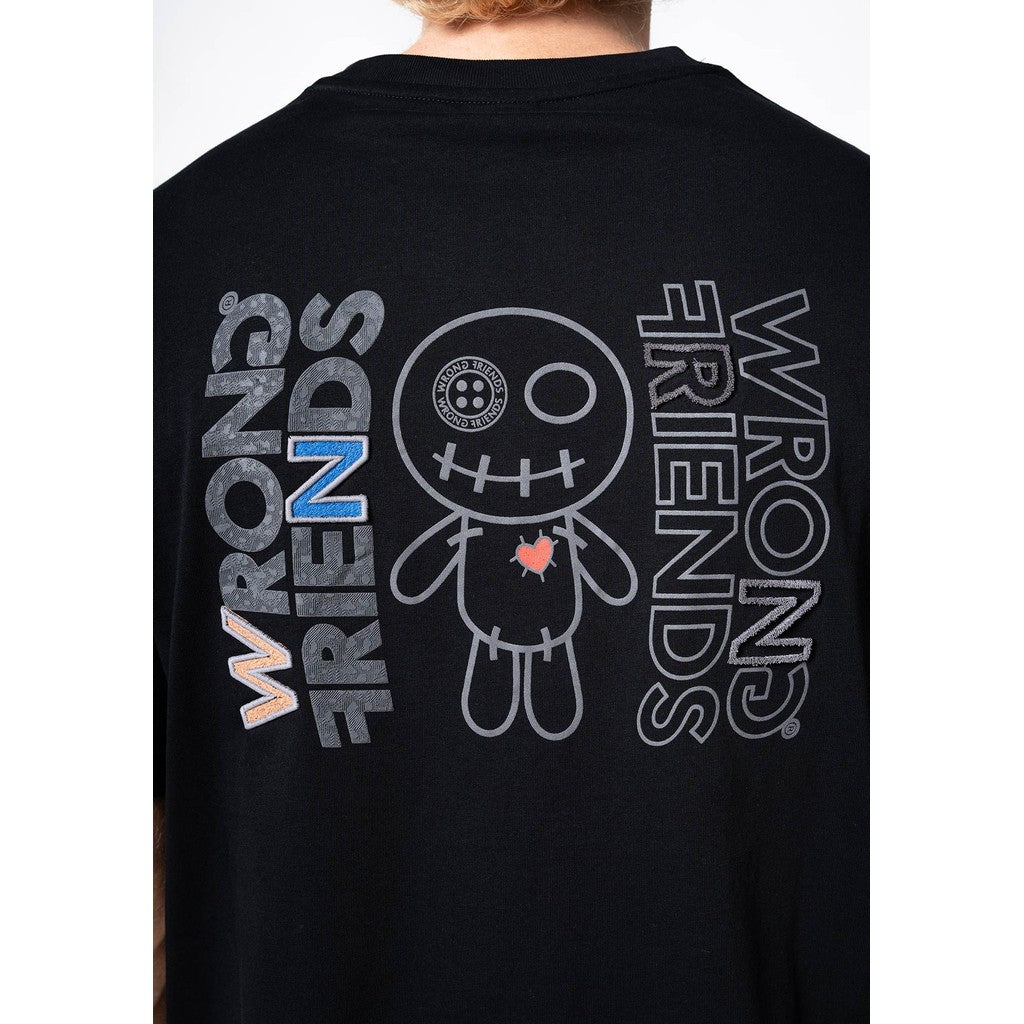 WRONG FRIENDS NELSON T-SHIRT T-SHIRTS BLACK