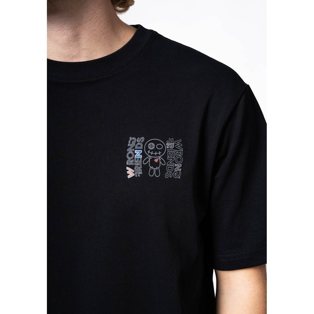 WRONG FRIENDS NELSON T-SHIRT T-SHIRTS BLACK