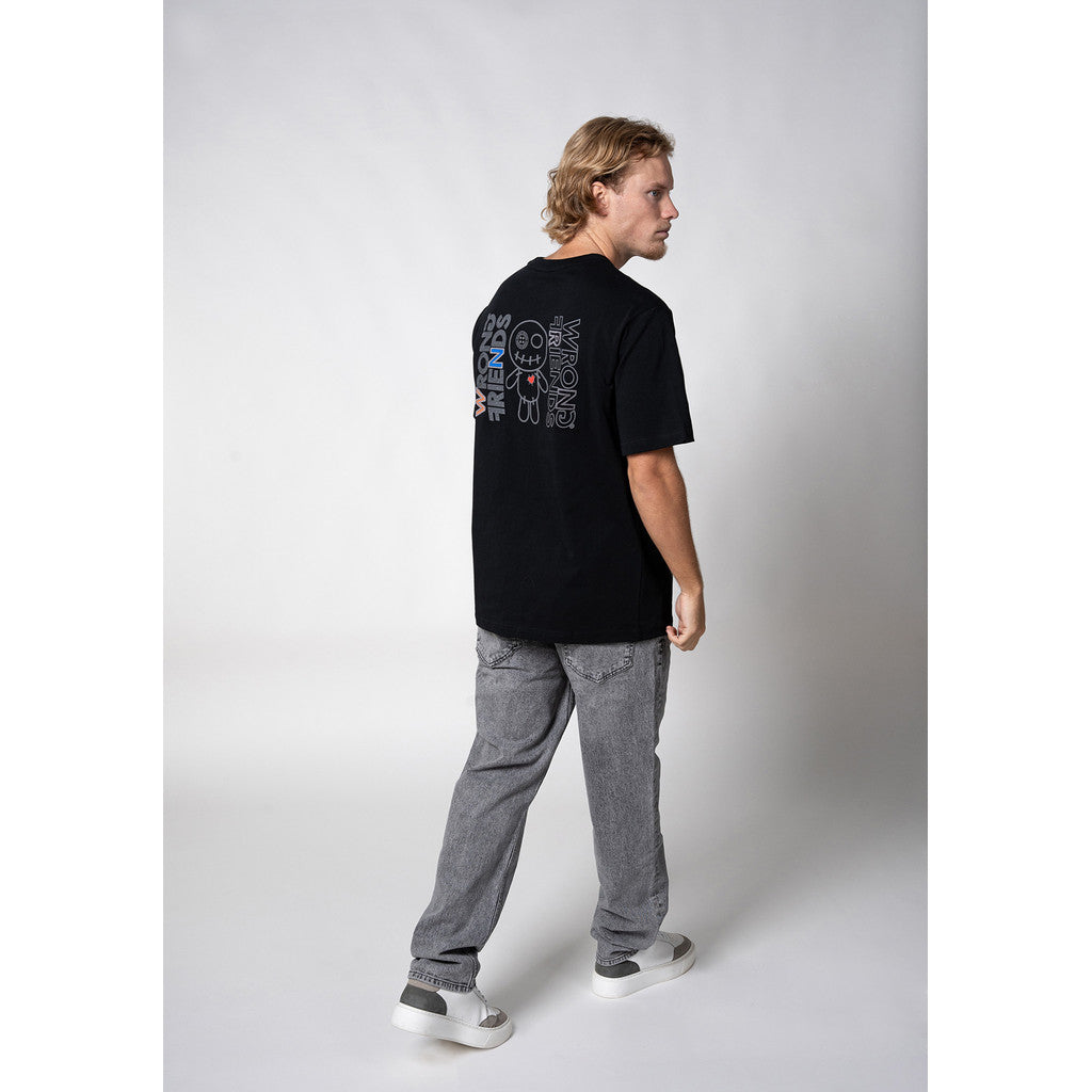 WRONG FRIENDS NELSON T-SHIRT T-SHIRTS BLACK