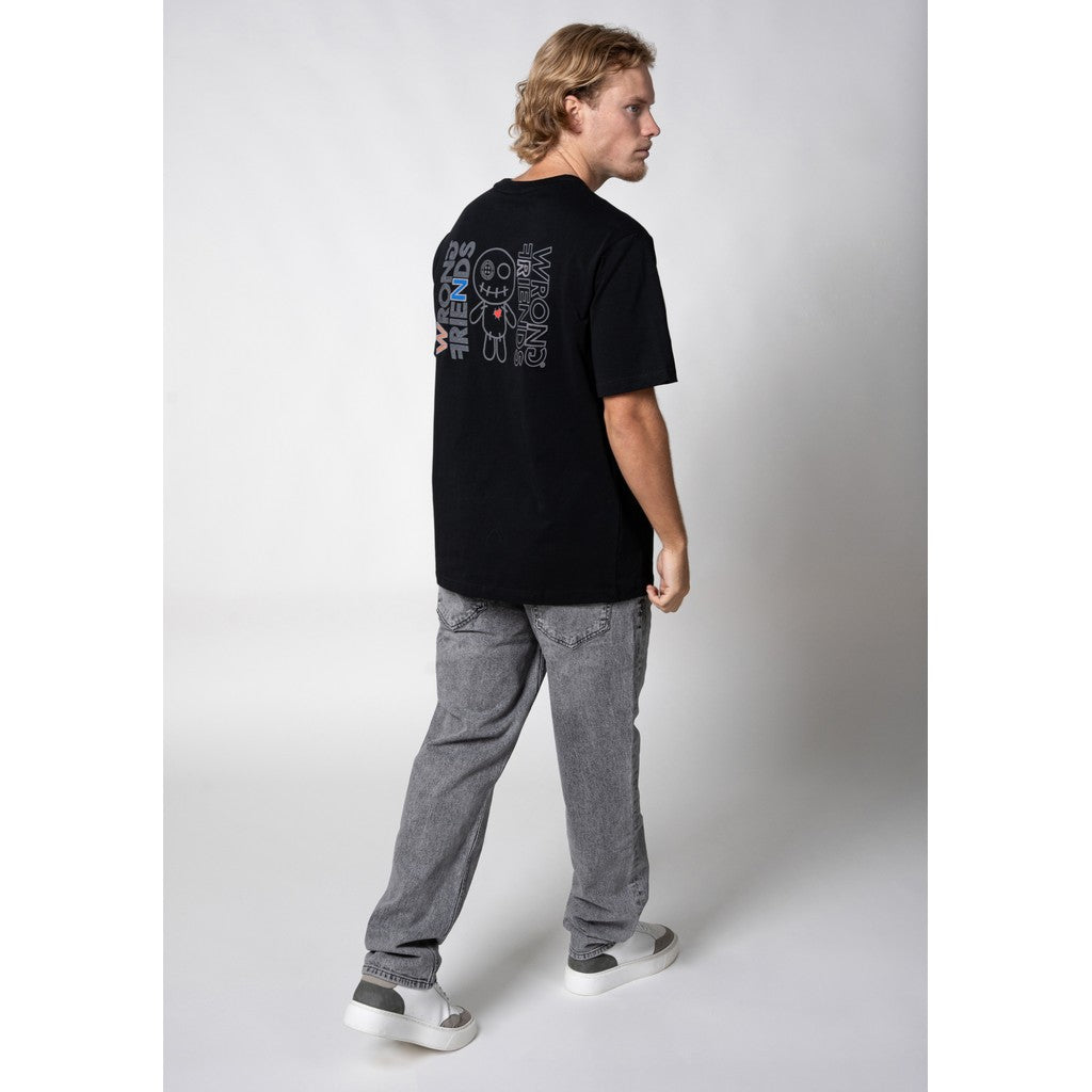 WRONG FRIENDS NELSON T-SHIRT T-SHIRTS BLACK
