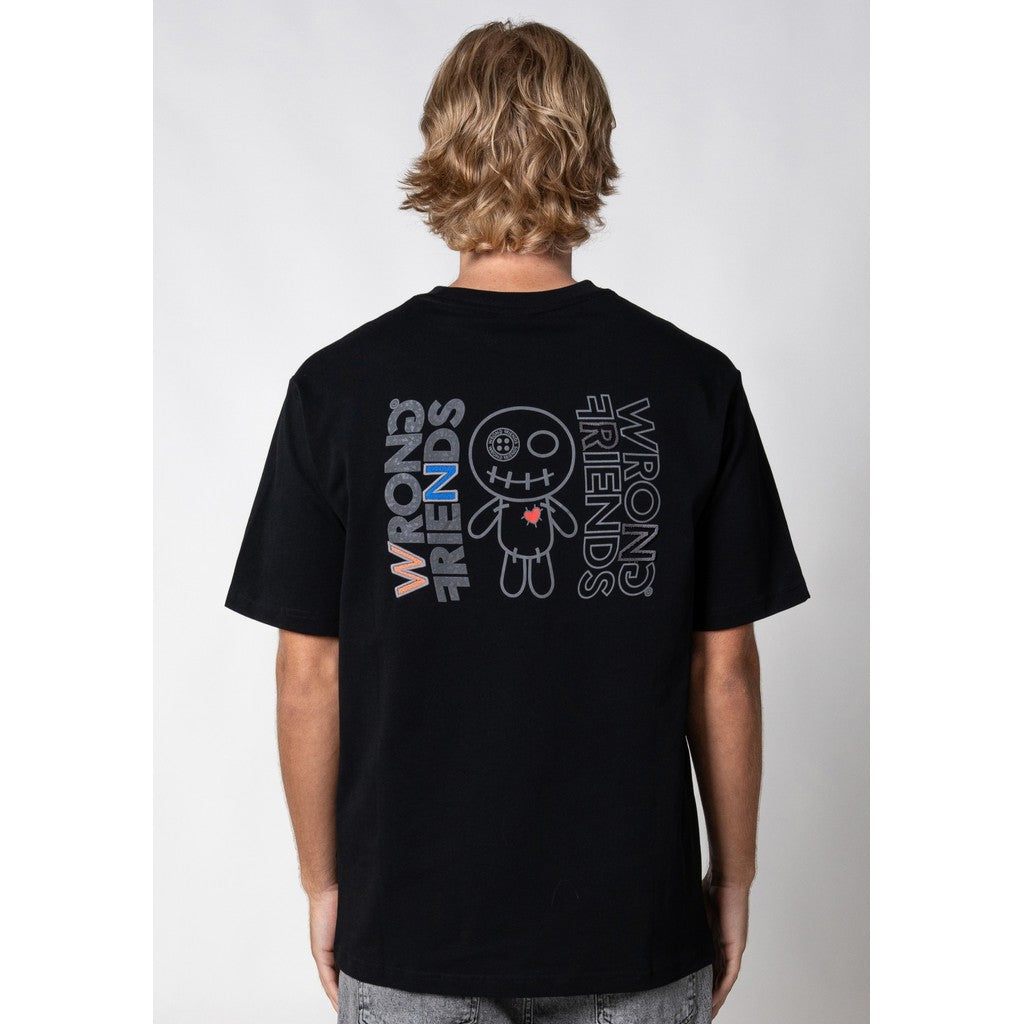 WRONG FRIENDS NELSON T-SHIRT T-SHIRTS BLACK