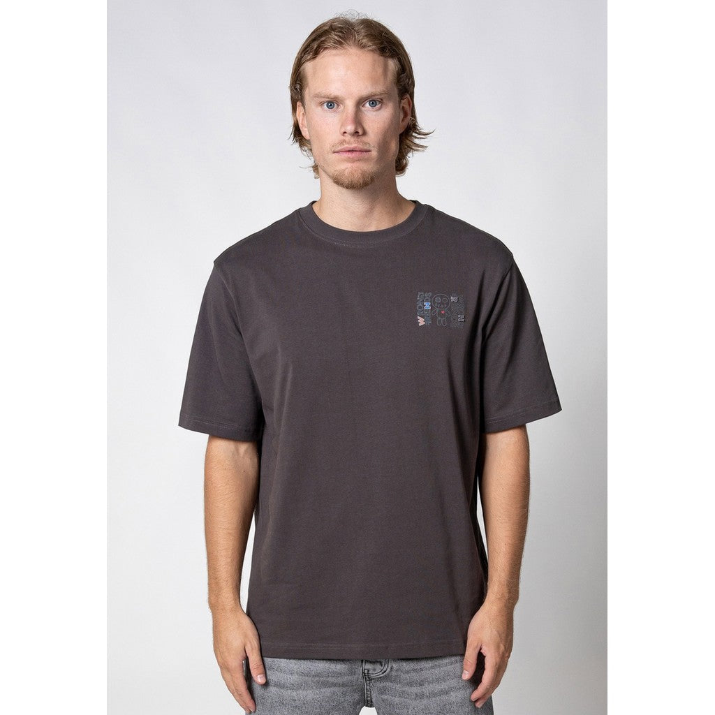 WRONG FRIENDS NELSON T-SHIRT T-SHIRTS STONE GREY