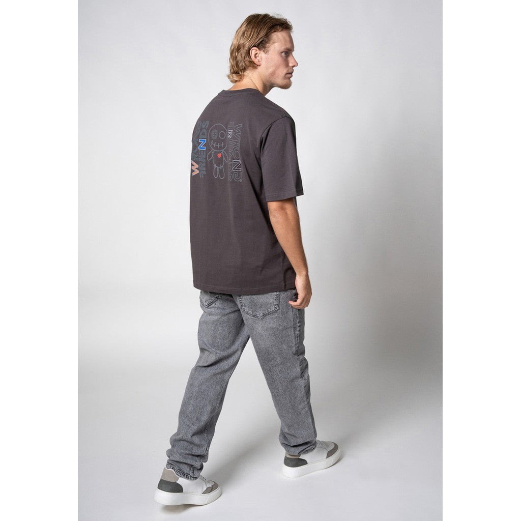WRONG FRIENDS NELSON T-SHIRT T-SHIRTS STONE GREY