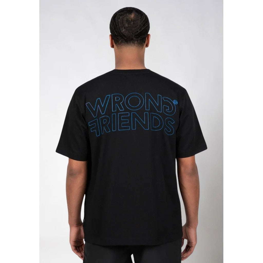 WRONG FRIENDS NOME T-SHIRT T-SHIRTS BLACK