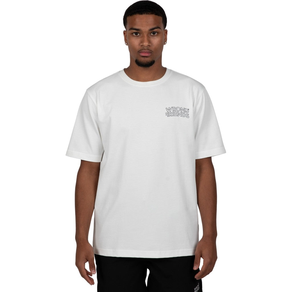 WRONG FRIENDS NOME T-SHIRT T-SHIRTS COCONUT WHITE