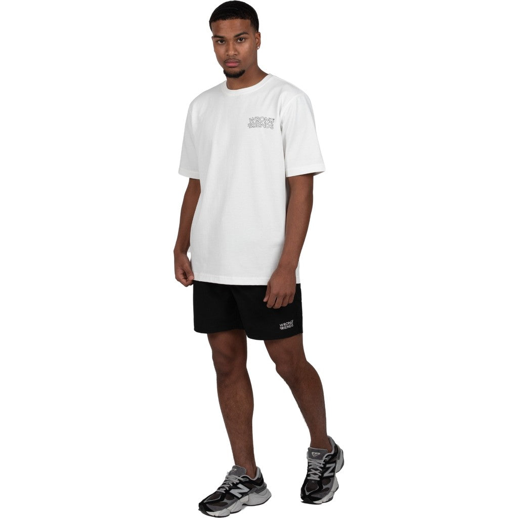 WRONG FRIENDS NOME T-SHIRT T-SHIRTS COCONUT WHITE