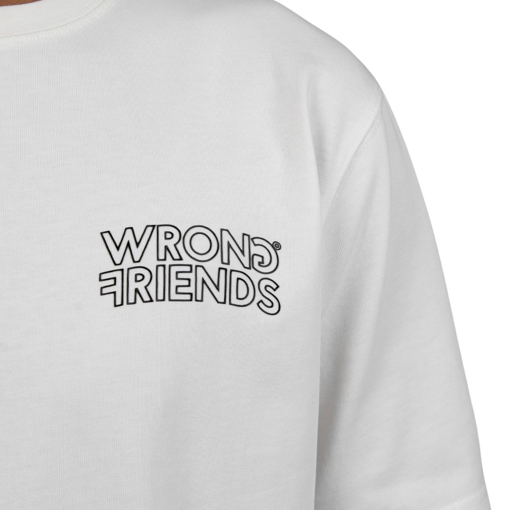 WRONG FRIENDS NOME T-SHIRT T-SHIRTS COCONUT WHITE