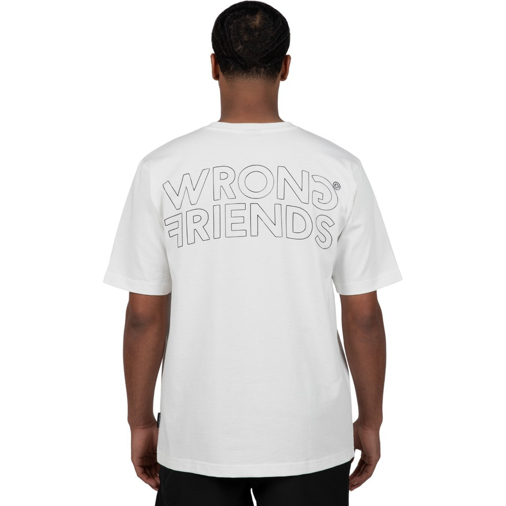 WRONG FRIENDS NOME T-SHIRT T-SHIRTS COCONUT WHITE