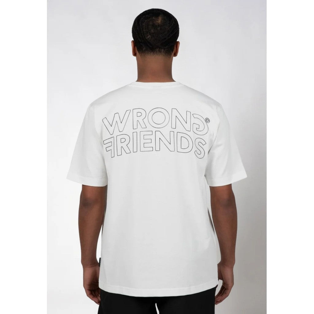 WRONG FRIENDS NOME T-SHIRT T-SHIRTS COCONUT WHITE