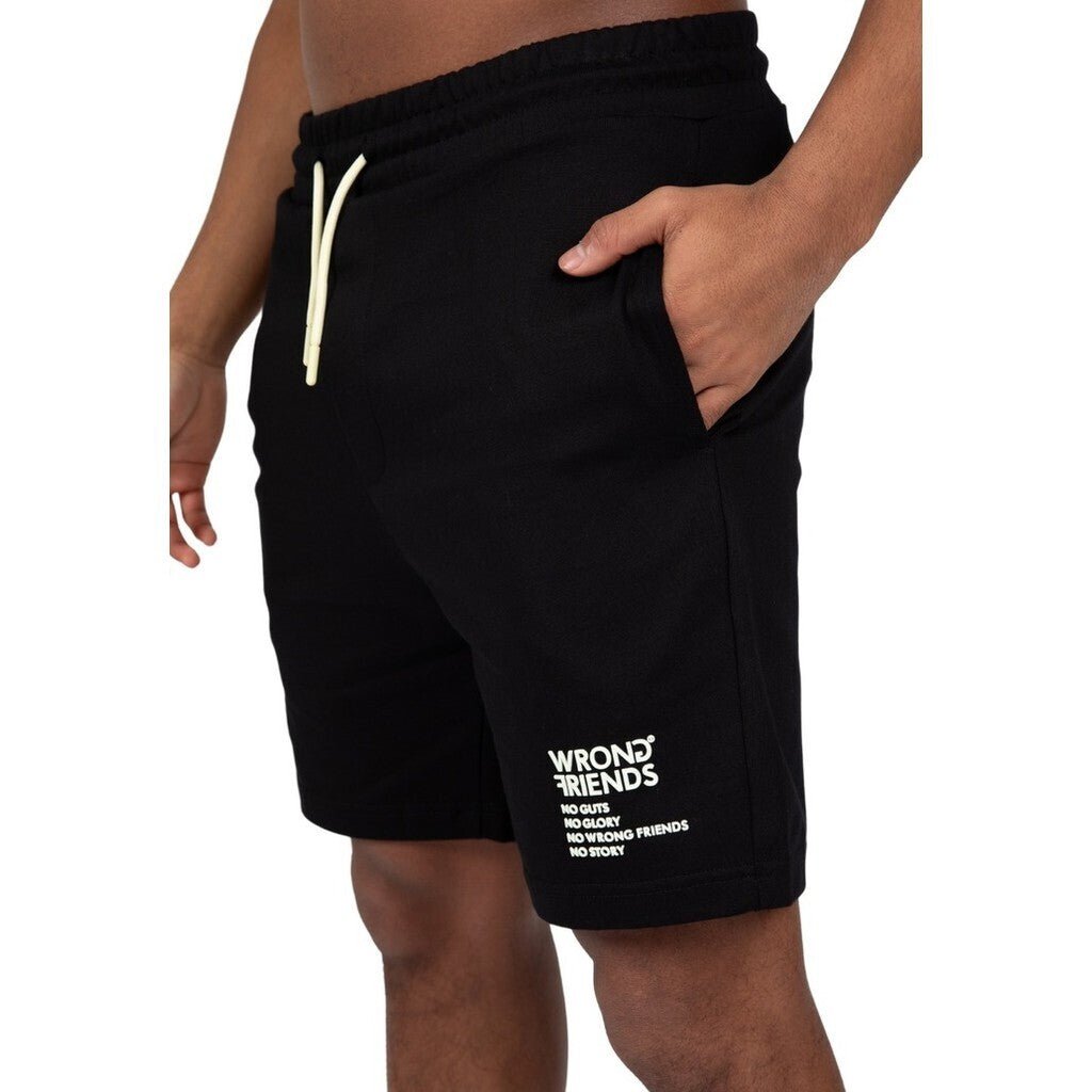NO GUTS NO GLORY SHORTS - BLACK - WRONG FRIENDS