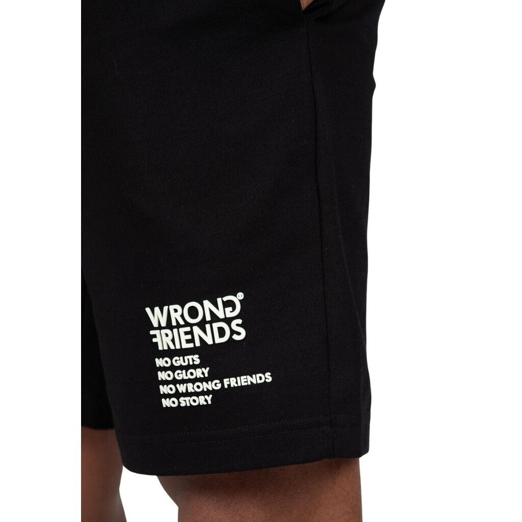 NO GUTS NO GLORY SHORTS - BLACK - WRONG FRIENDS