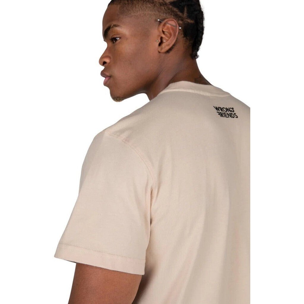 NO GUTS NO GLORY T - SHIRT - BEIGE - WRONG FRIENDS