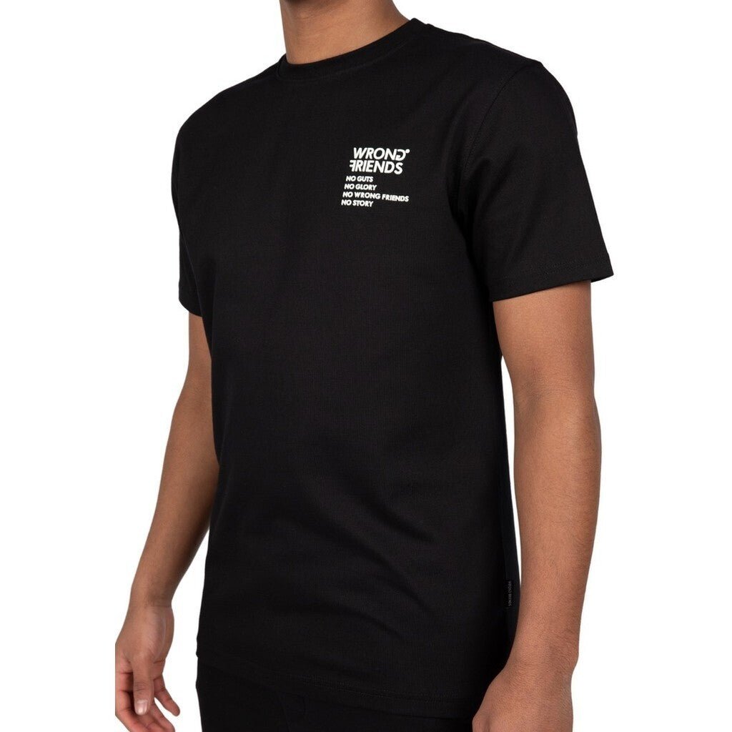 NO GUTS NO GLORY T - SHIRT 2.0 - BLACK - WRONG FRIENDS