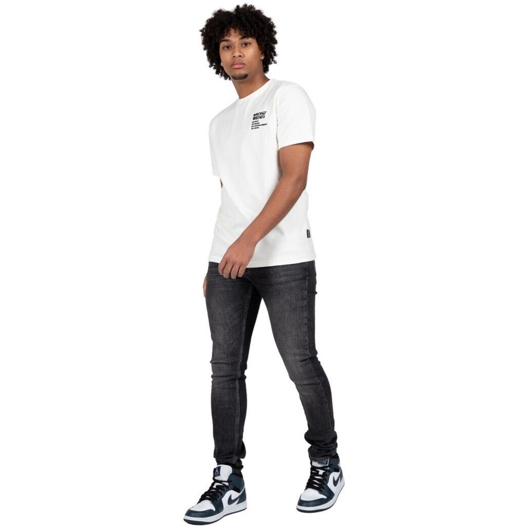 NO GUTS NO GLORY T - SHIRT 2.0 - WHITE - WRONG FRIENDS