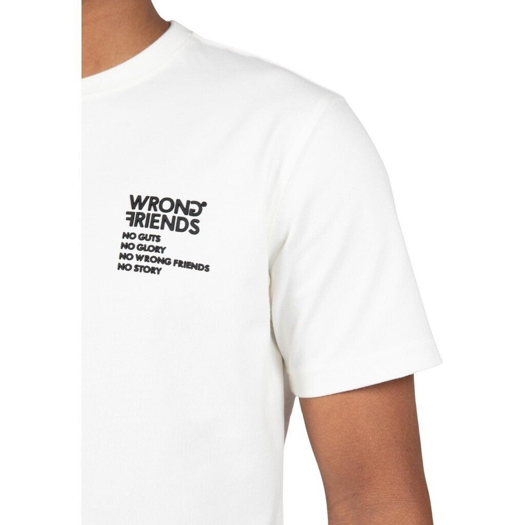 NO GUTS NO GLORY T - SHIRT 2.0 - WHITE - WRONG FRIENDS