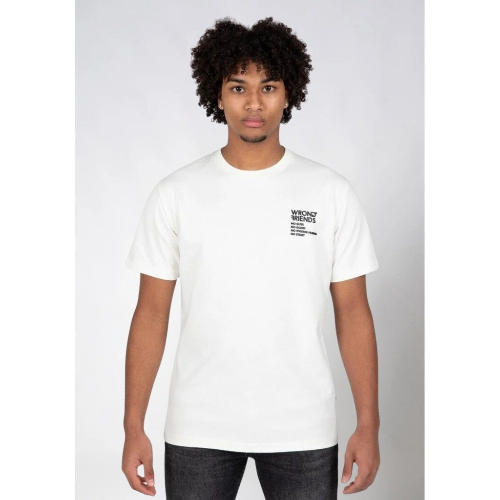 WRONG FRIENDS NO GUTS NO GLORY T-SHIRT 2.0 T-SHIRTS WHITE