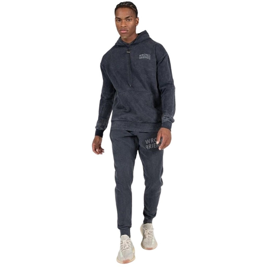 WRONG FRIENDS ORLANDO OVERSIZED HOODIE HOODIES DARK WASHED GREY