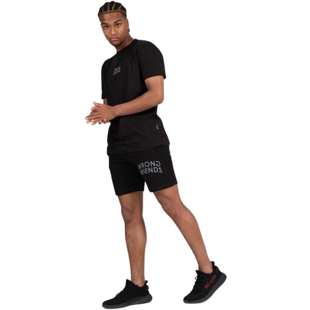ORLANDO SHORTS - BLACK - WRONG FRIENDS