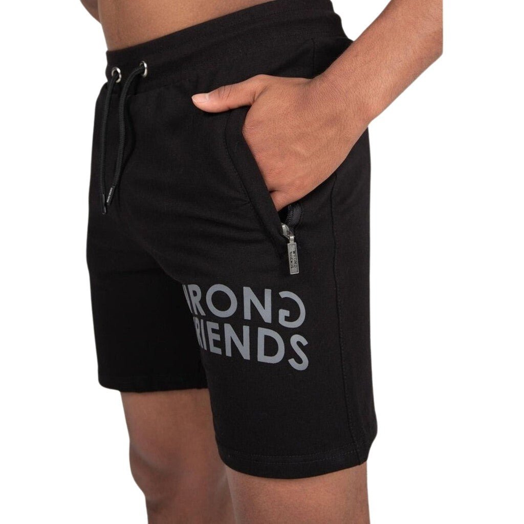 ORLANDO SHORTS - BLACK - WRONG FRIENDS