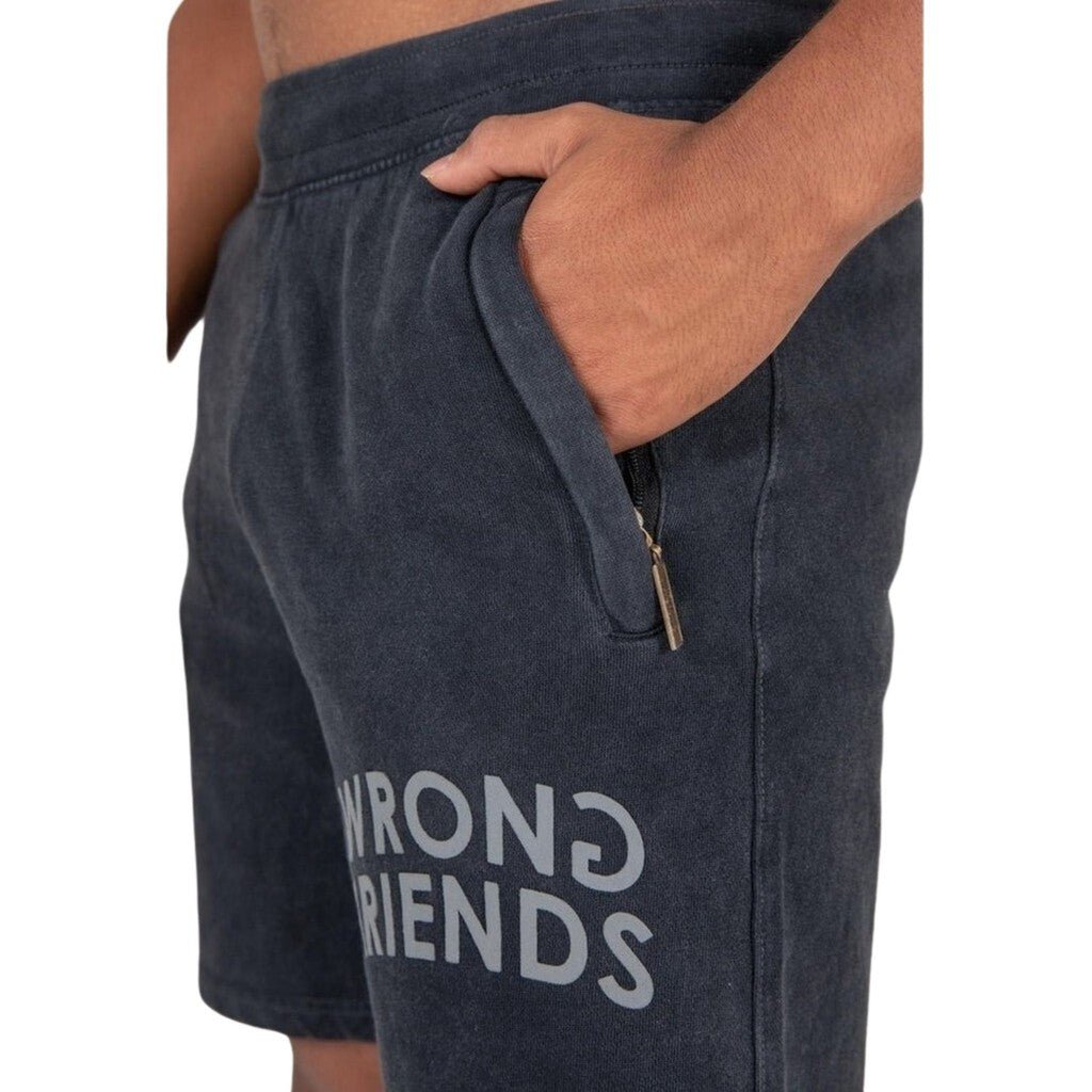 ORLANDO SHORTS - DARK WASHED GREY - WRONG FRIENDS