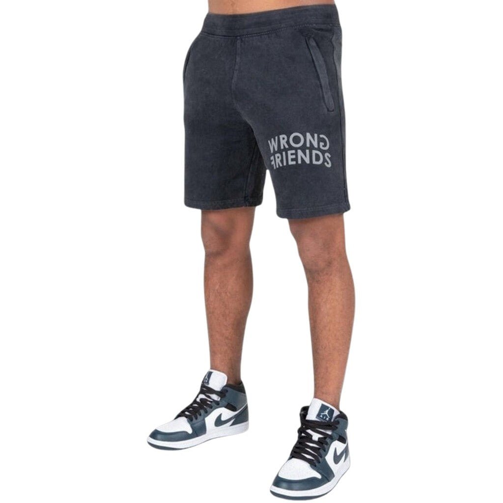 ORLANDO SHORTS - DARK WASHED GREY - WRONG FRIENDS