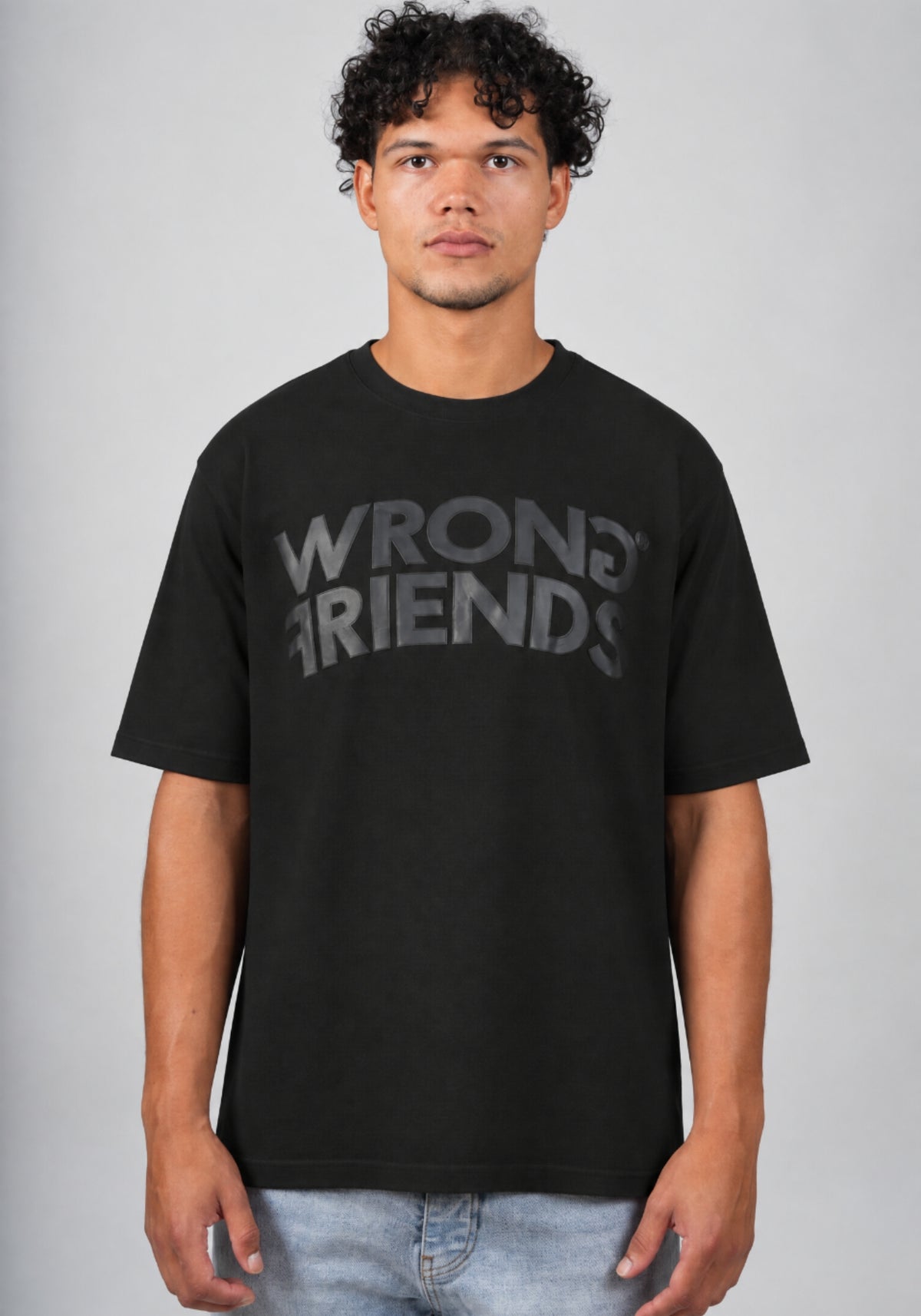 WRONG FRIENDS PORI T-SHIRT T-SHIRTS BLACK