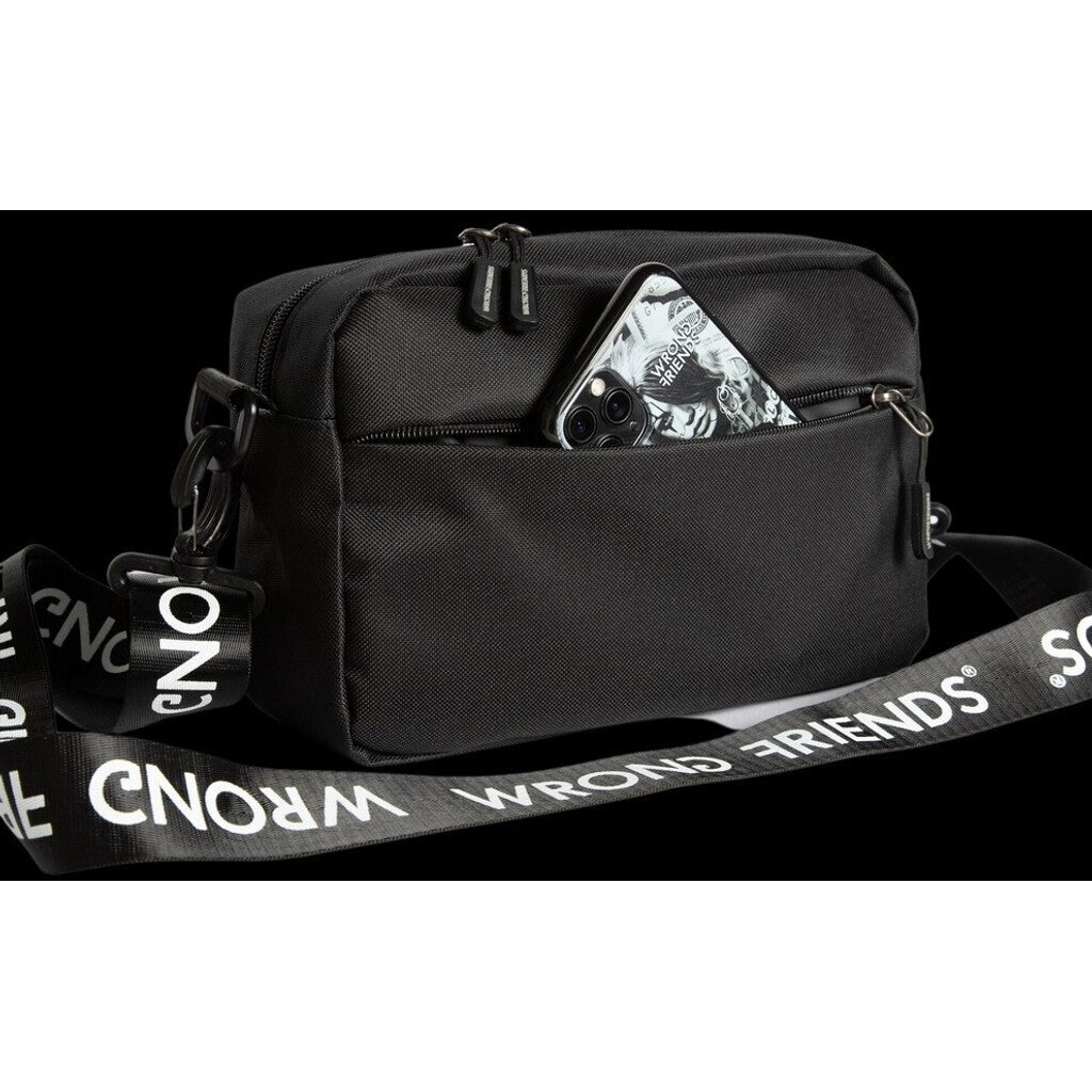 PORTO CROSSBODY BAG - BLACK - WRONG FRIENDS
