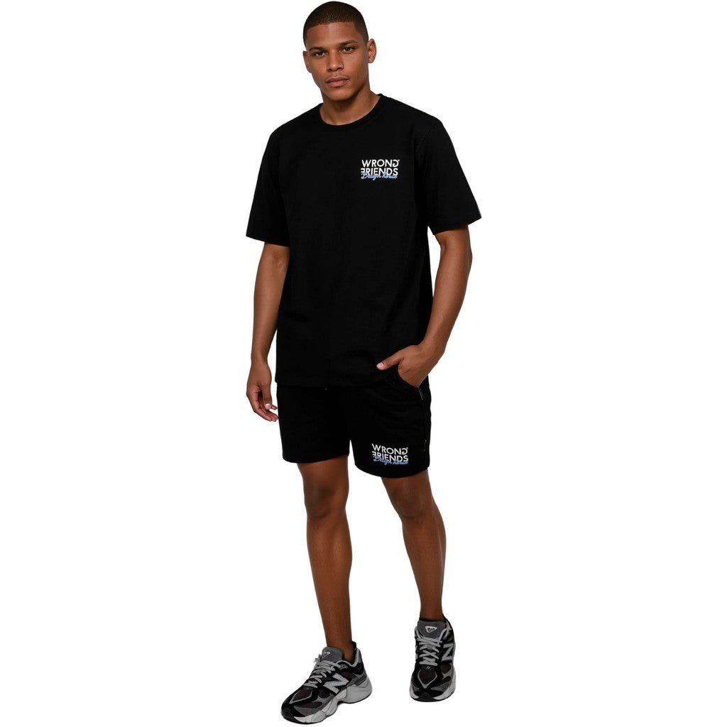 WRONG FRIENDS POTENZA SHORTS SHORTS BLACK