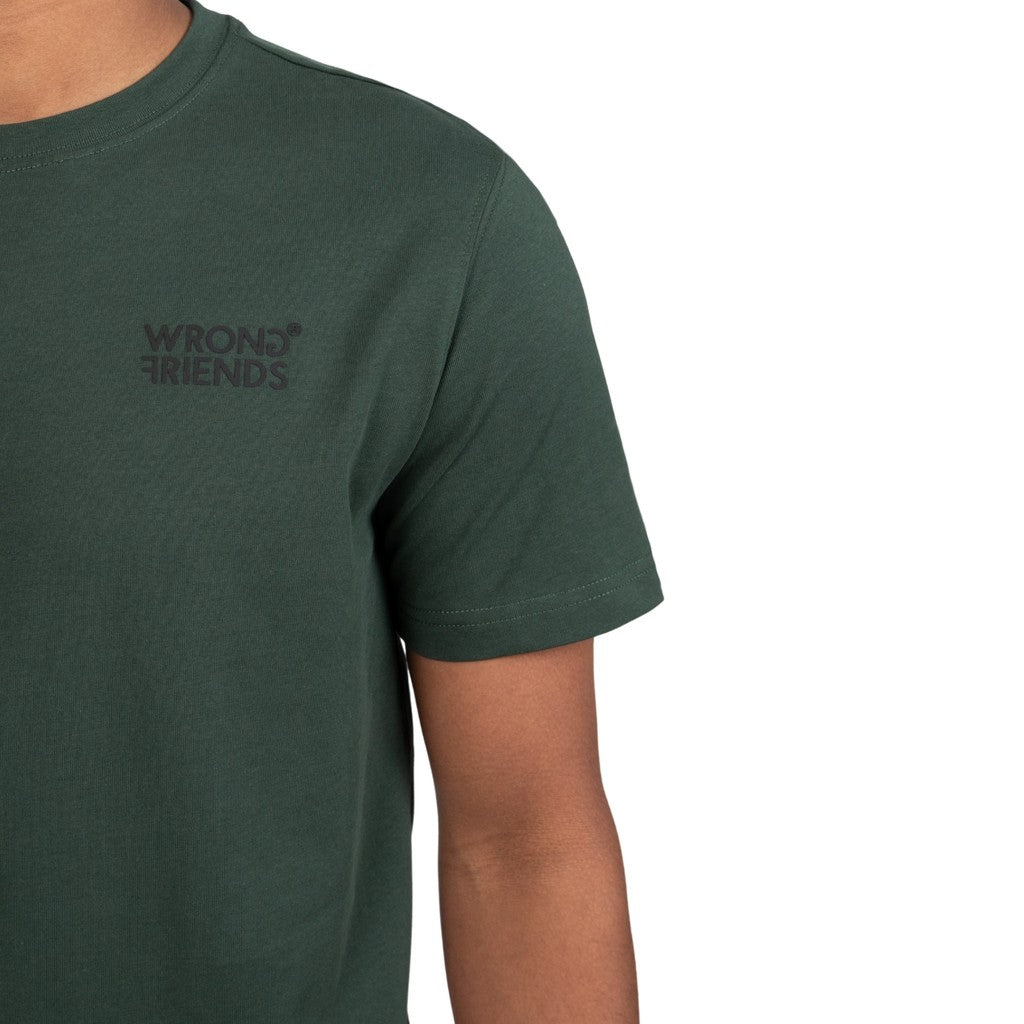 WRONG FRIENDS RABDAN T-SHIRT T-SHIRTS DARK GREEN