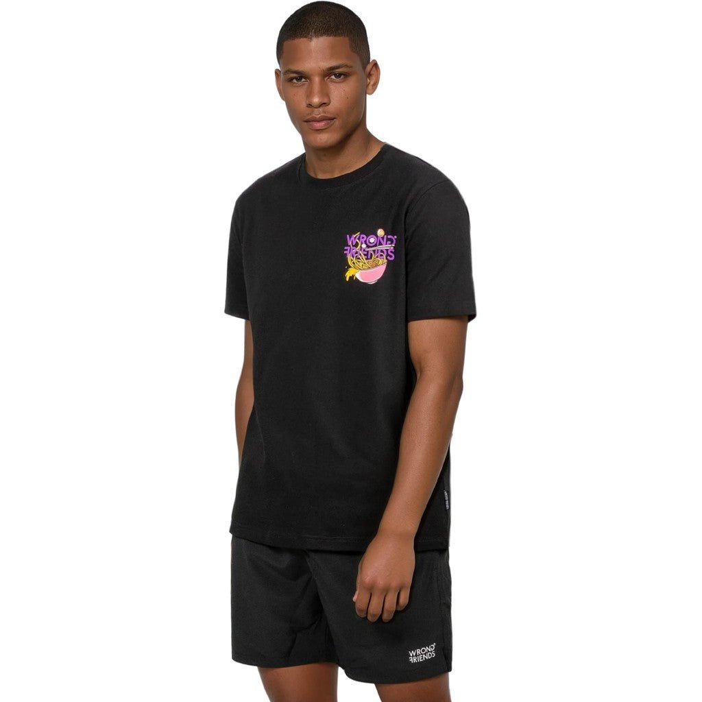 RAMEN T - SHIRT - BLACK - WRONG FRIENDS