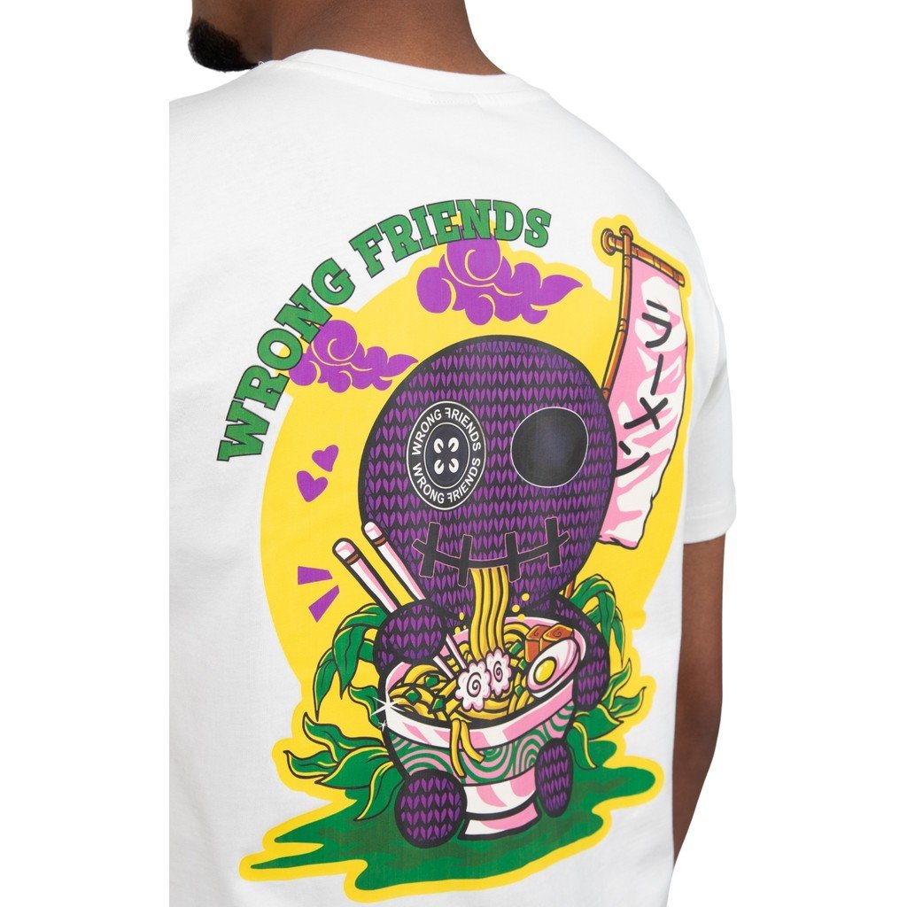 WRONG FRIENDS RAMEN T-SHIRT T-SHIRTS COCONUT WHITE