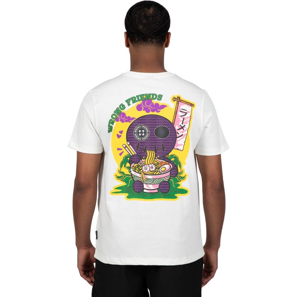 WRONG FRIENDS RAMEN T-SHIRT T-SHIRTS COCONUT WHITE