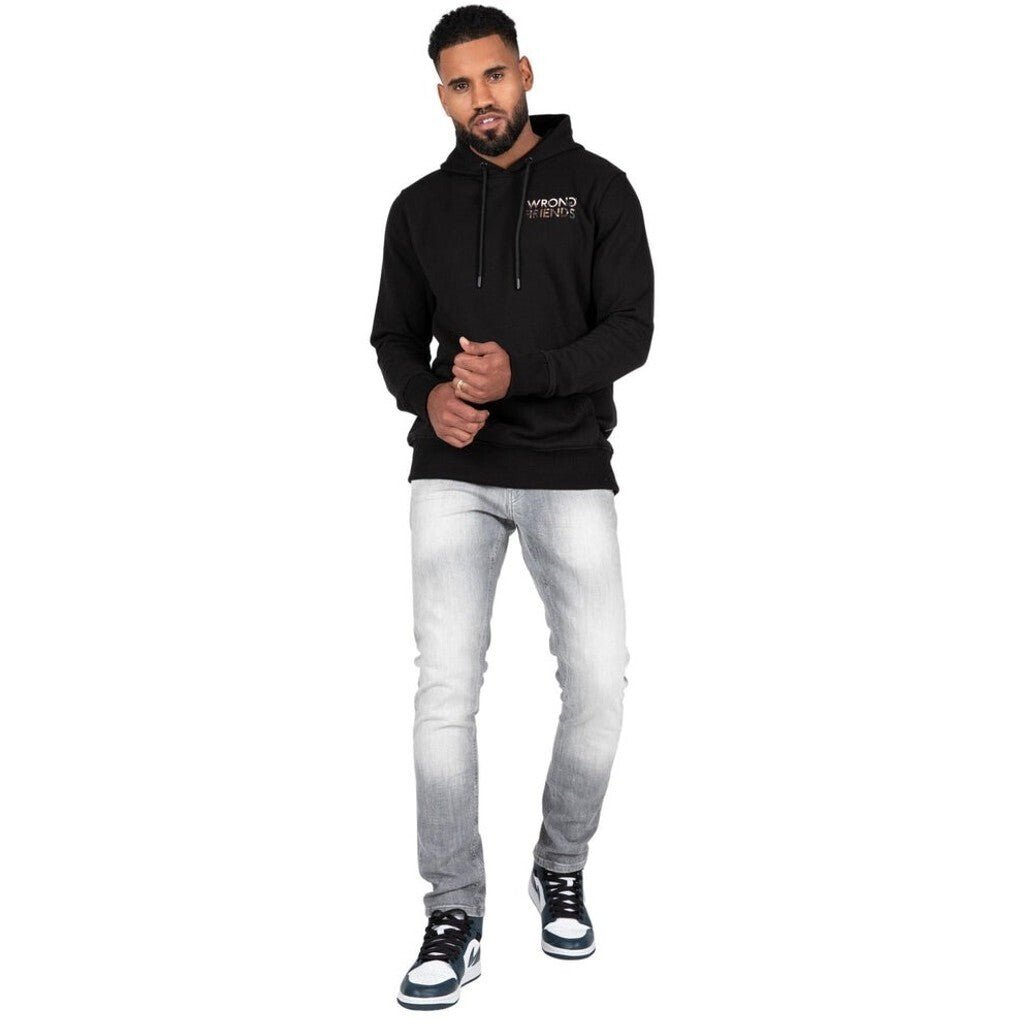 RAMSEY HOODIE - BLACK - WRONG FRIENDS