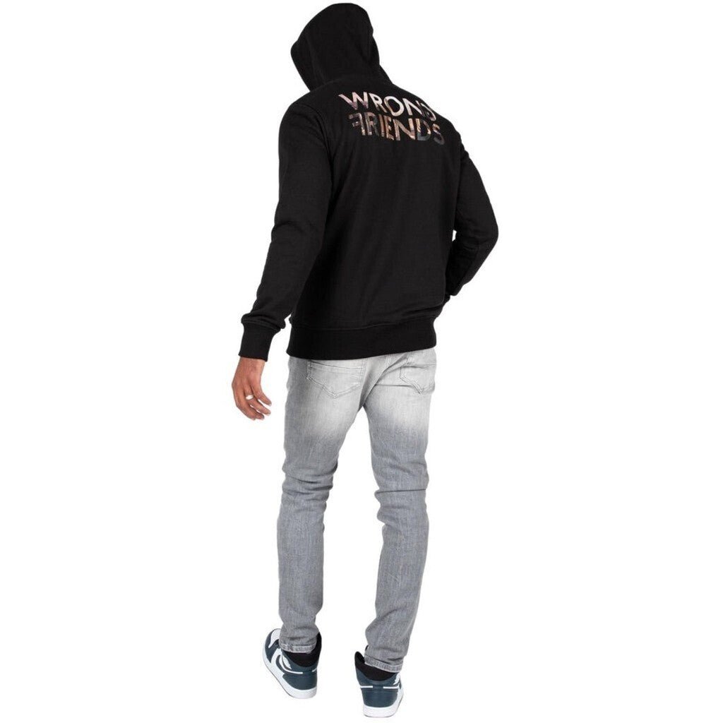 RAMSEY HOODIE - BLACK - WRONG FRIENDS